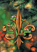 Alligator Fleur-de-lis