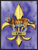 LSU Tiger Fleur-de-lis 