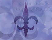 purple fleur-de-lis
